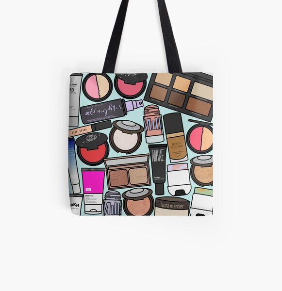 Makeup All Over Print Tote Bag