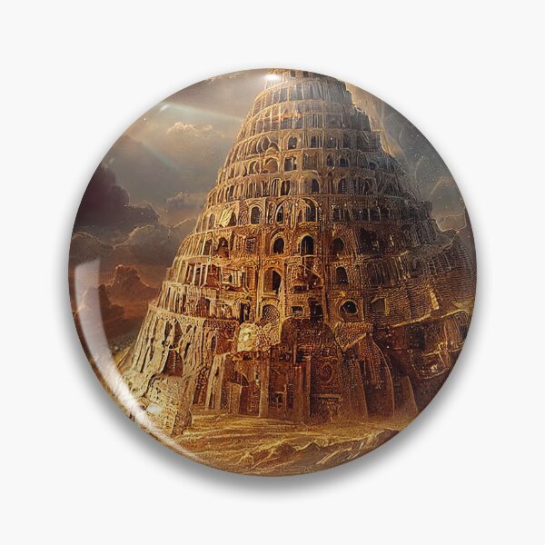Item preview, Tower of Babel Under Full Moon designed and sold by OccultDreams.