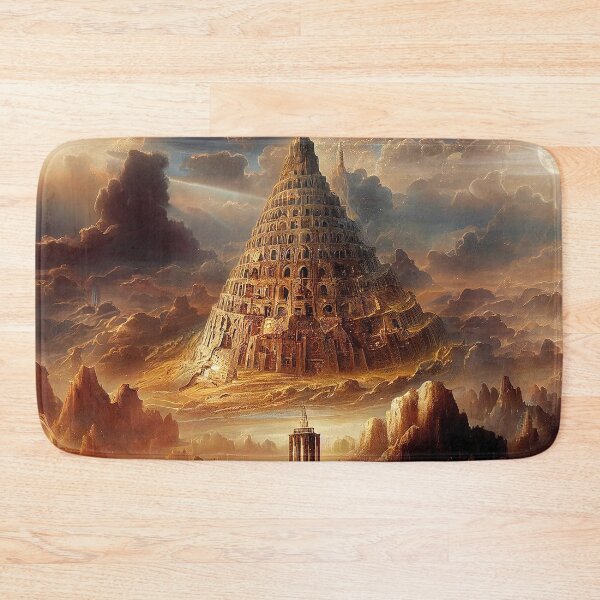 Item preview, Tower of Babel Under Full Moon designed and sold by OccultDreams.
