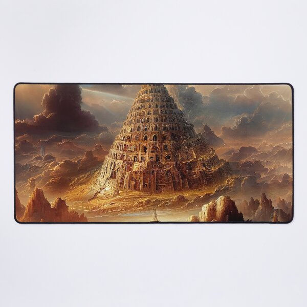 Item preview, Tower of Babel Under Full Moon designed and sold by OccultDreams.