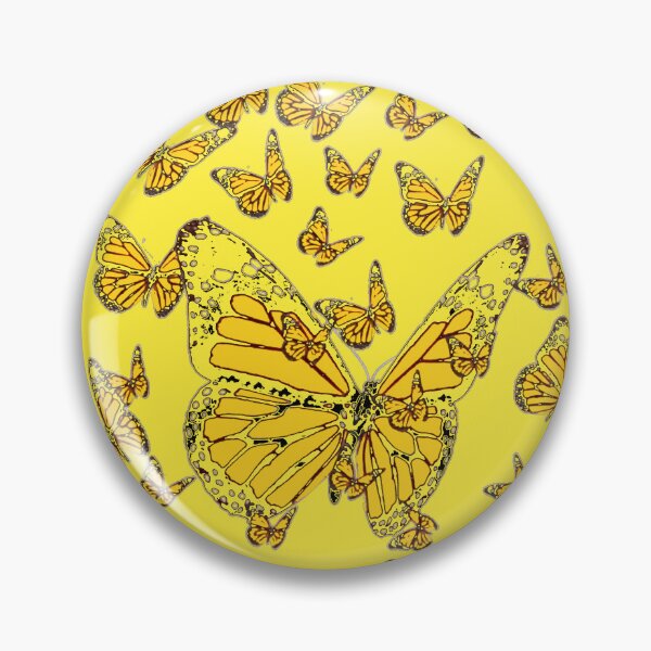 Item preview, ABSTRACT YELLOW MONARCH BUTTERFLIES PATTERN DESIGN designed and sold by sharlesart.