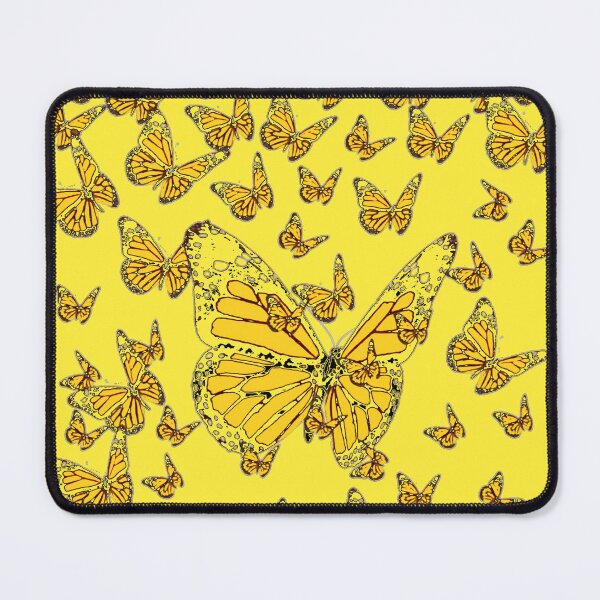 Item preview, ABSTRACT YELLOW MONARCH BUTTERFLIES PATTERN DESIGN designed and sold by sharlesart.