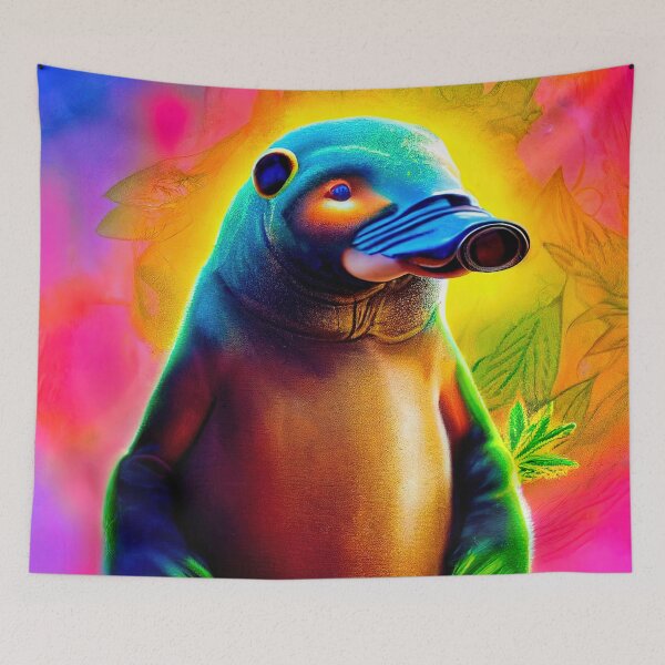Item preview, Happy platypus designed and sold by Hoity-Toity.