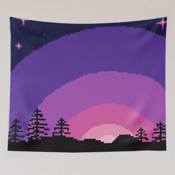 Item preview, Sunbeams In The Midnight Sky Pixel Art designed and sold by Skinpedia.