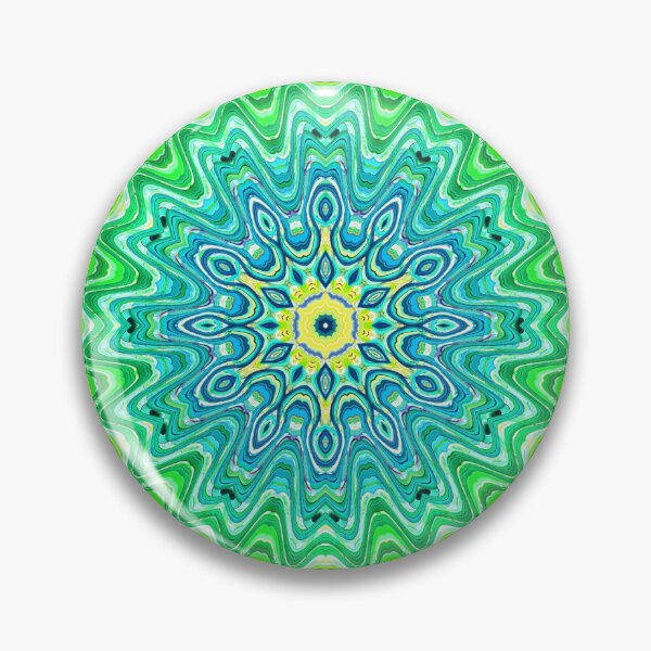 Item preview, Hippie Vibes Abstract Kaleidoscope Radial Symmetry Pattern Boho Aesthetic Art 9 of 12 designed and sold by Beachy.