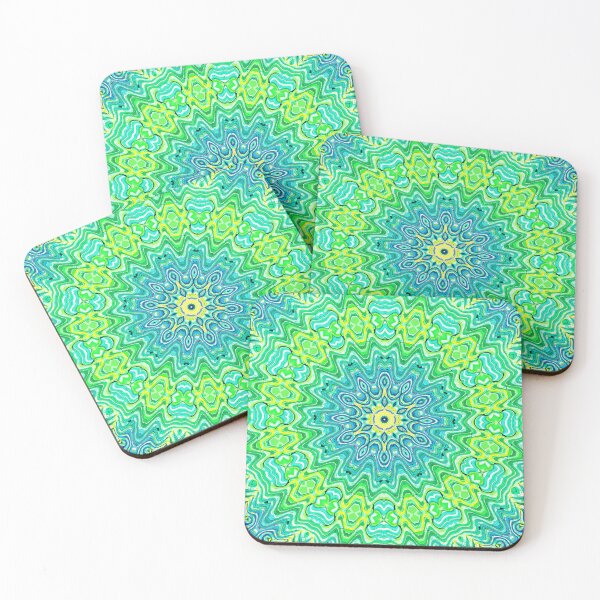 Item preview, Hippie Vibes Abstract Kaleidoscope Radial Symmetry Pattern Boho Aesthetic Art 9 of 12 designed and sold by Beachy.
