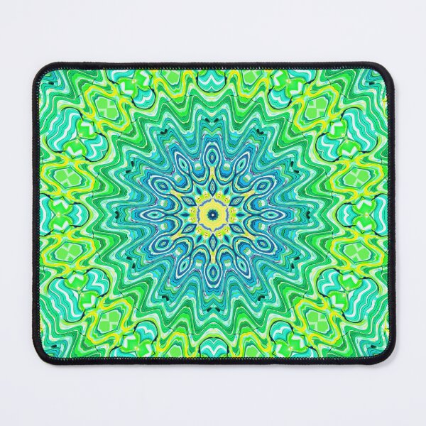 Item preview, Hippie Vibes Abstract Kaleidoscope Radial Symmetry Pattern Boho Aesthetic Art 9 of 12 designed and sold by Beachy.