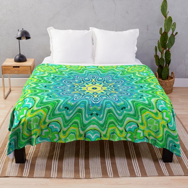 Item preview, Hippie Vibes Abstract Kaleidoscope Radial Symmetry Pattern Boho Aesthetic Art 9 of 12 designed and sold by Beachy.