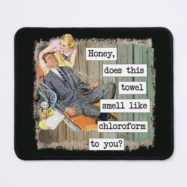 Funny Retro Housewife Towel, Funny Kitchen Towel, Sarcastic