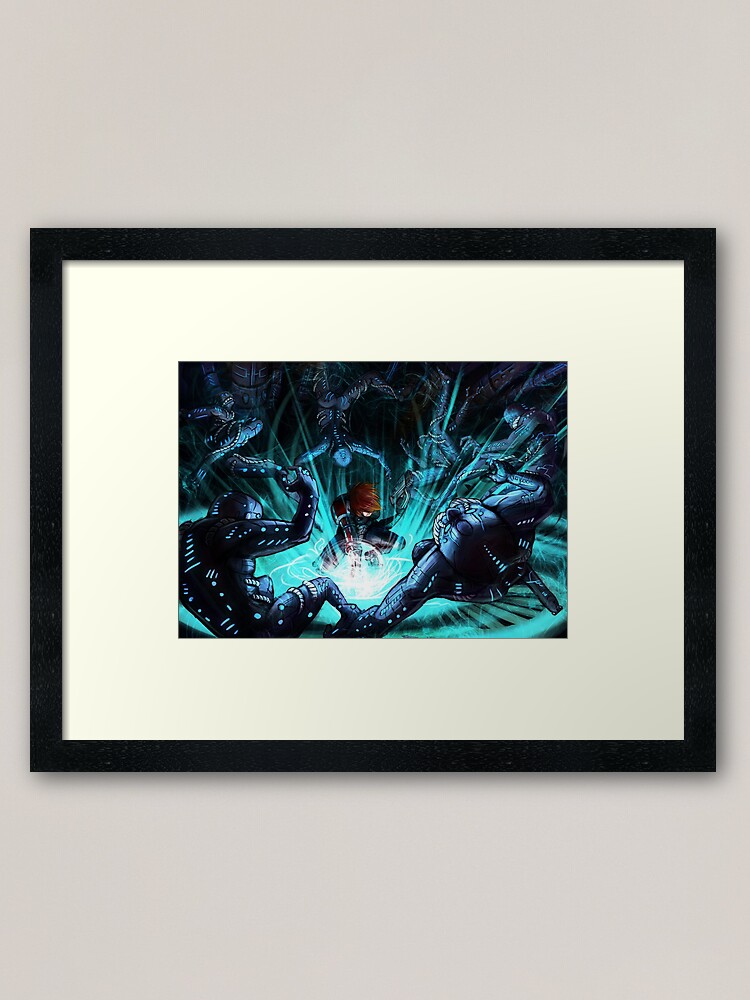 Mass Effect Biotic Blitz Framed Art Print By Hedrick Redbubble