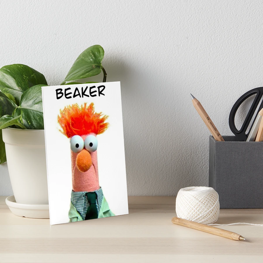 Meep Muppet Beaker | Art Board Print