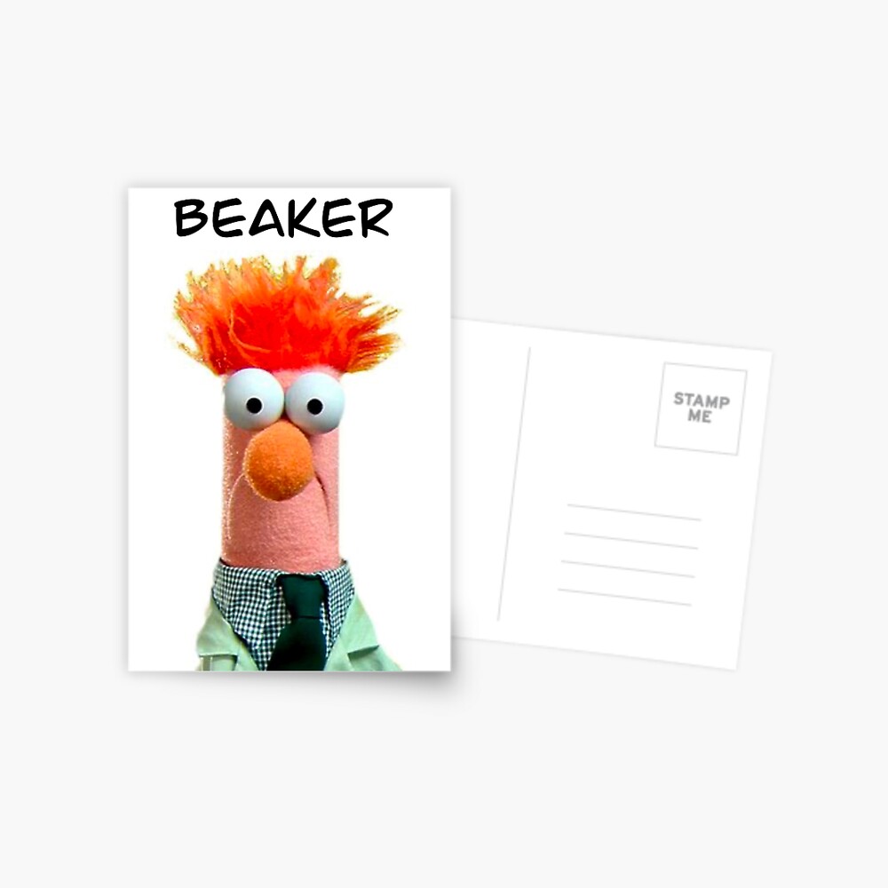 Beaker Muppet Greeting Card