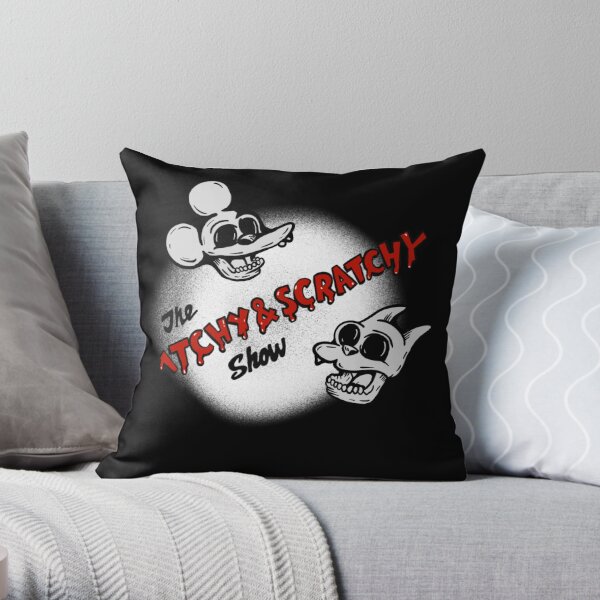 The evils cat and mouse  Throw Pillow