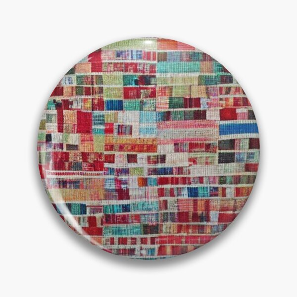 Item preview, colorful mixed fabric patchwork pattern designed and sold by earth-artists.