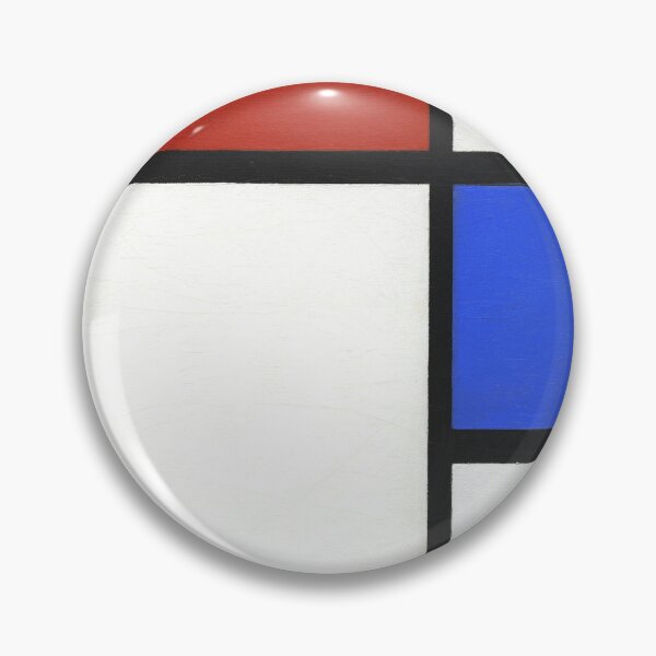 Item preview, Piet Mondrian's Composition No. II with Red and Blue (1929) famous paintinp designed and sold by space company ®.
