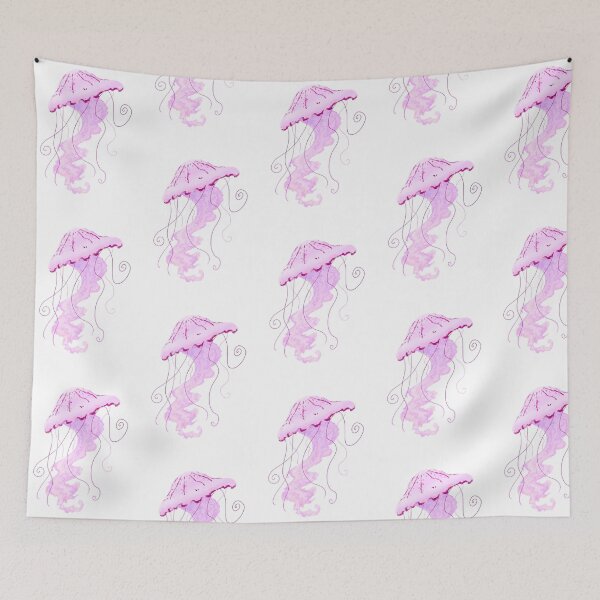 Item preview, Purple-striped jellyfish designed and sold by PaulaBS.