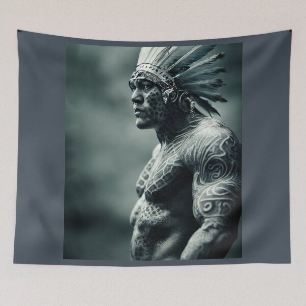 Item preview, 'Powerful Tribal Warrior' designed and sold by NewDesignPrints.