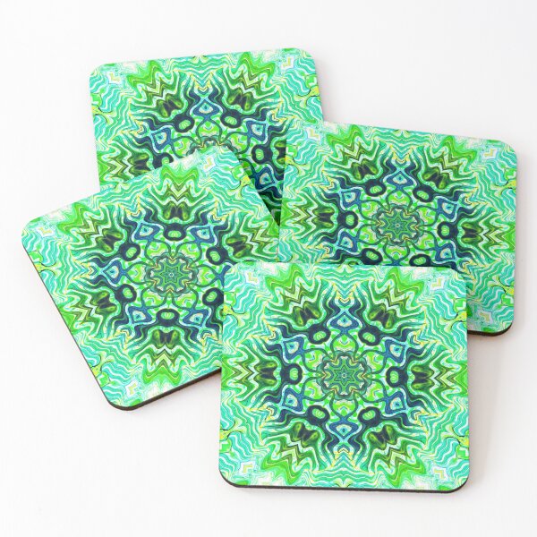 Item preview, Hippie Vibes Abstract Kaleidoscope Radial Symmetry Pattern Boho Aesthetic Art 10 of 12 designed and sold by Beachy.