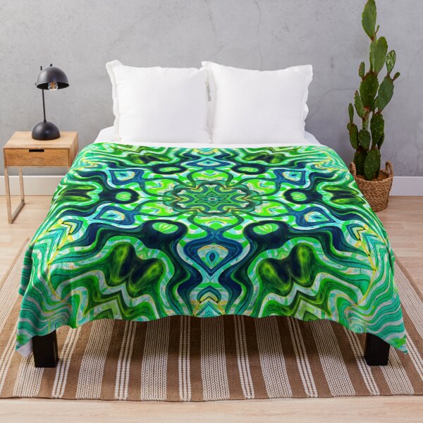 Item preview, Hippie Vibes Abstract Kaleidoscope Radial Symmetry Pattern Boho Aesthetic Art 10 of 12 designed and sold by Beachy.