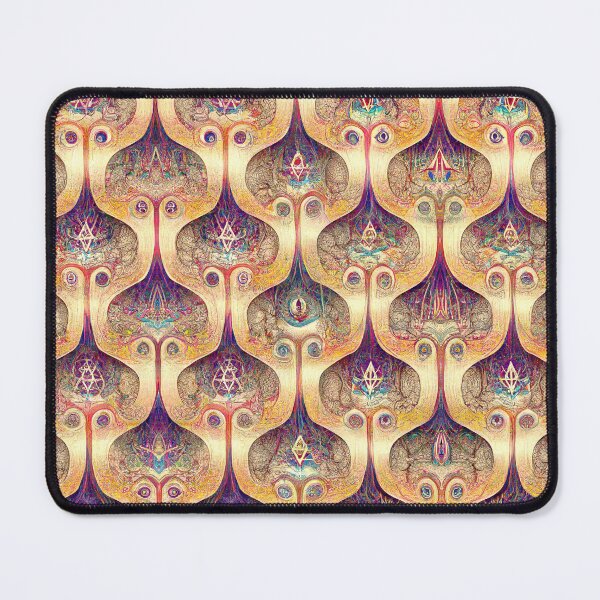 Item preview, ABSTRACT Sacred Geometry Damask Pattern Royal 00300 designed and sold by artelligens.