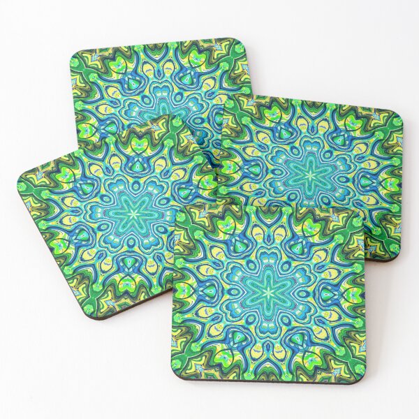 Item preview, Hippie Vibes Abstract Kaleidoscope Radial Symmetry Pattern Boho Aesthetic Art 11 of 12 designed and sold by Beachy.