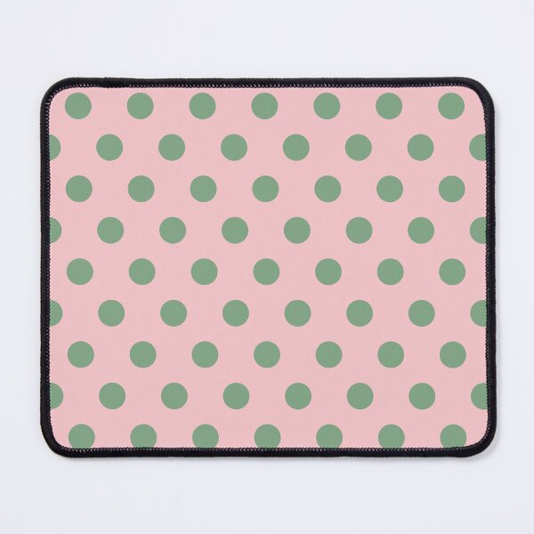 Item preview, Olive Green and Baby Pink Polka Dots designed and sold by patterniastudio.