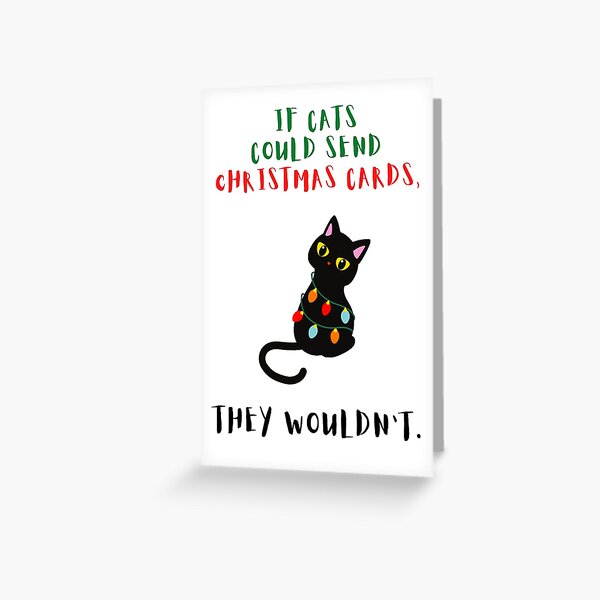 Item preview, Sarcastic Cat Christmas card and gifts, Willow Days designed and sold by avit1.