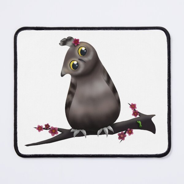 Item preview, A Curious Owl and A Friendly Worm designed and sold by nesivlad.