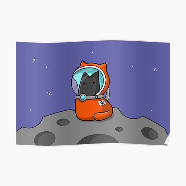 Space Cat Poster