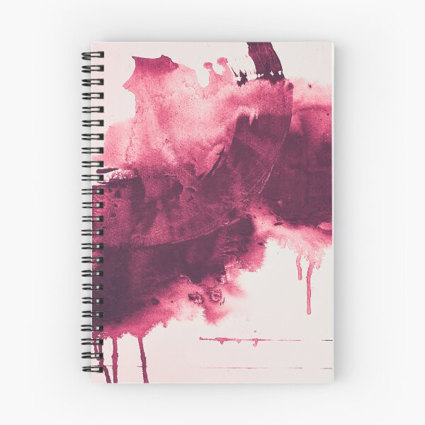 Item preview, Under a Microscope: A pretty abstract flow painting in dark pink and off white by Alyssa Hamilton Art designed and sold by Alyssa Hamilton Art.