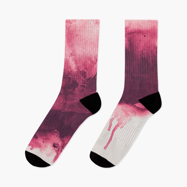 Item preview, Under a Microscope: A pretty abstract flow painting in dark pink and off white by Alyssa Hamilton Art designed and sold by Alyssa Hamilton Art.