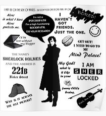 Sherlock Holmes Quotes Poster