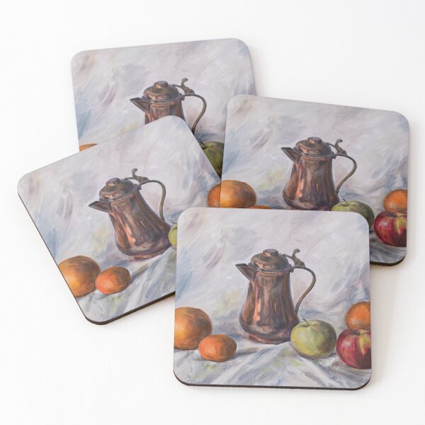 Item preview, Still life with copper coffeepot designed and sold by GoldsteinART.