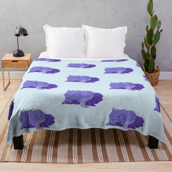 Item preview, Purple and White Cat Sleeping Beauty designed and sold by TheFoxyWolfShop.