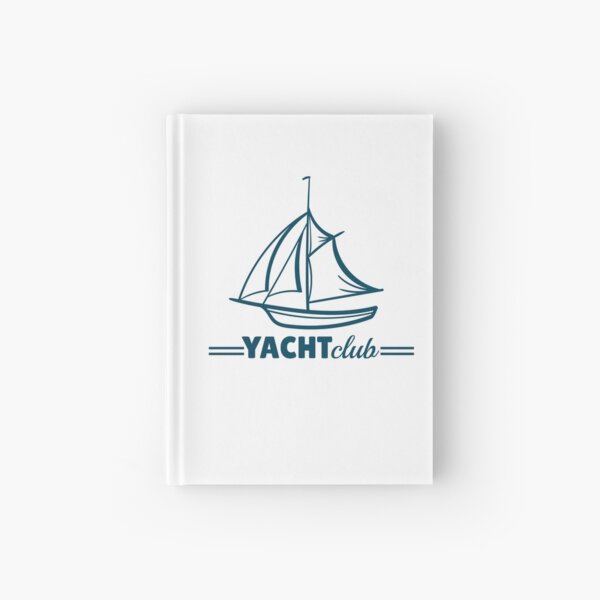 Yacht Club Badge Hardcover Journal