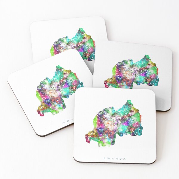 Item preview, Rwanda Map Watercolor Painting designed and sold by InkistPrints.