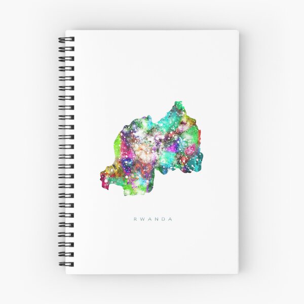 Item preview, Rwanda Map Watercolor Painting designed and sold by InkistPrints.