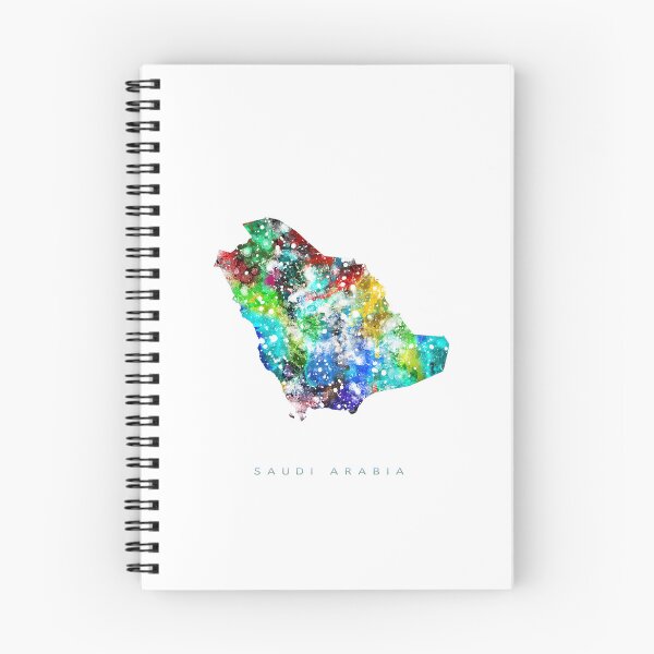 Item preview, Saudi Arabia Map Watercolor Painting designed and sold by InkistPrints.