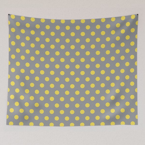 Item preview, Yellow and Gray Polka Dots designed and sold by patterniastudio.