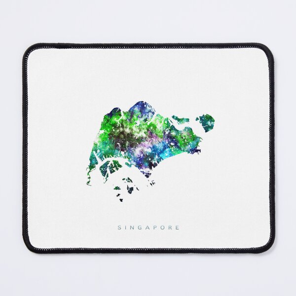 Item preview, Singapore Map Watercolor Painting designed and sold by InkistPrints.