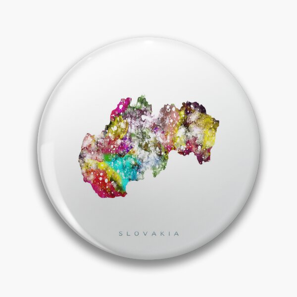 Item preview, Slovakia Map Watercolor Painting designed and sold by InkistPrints.
