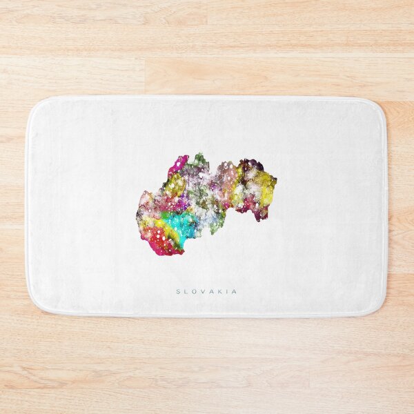Item preview, Slovakia Map Watercolor Painting designed and sold by InkistPrints.