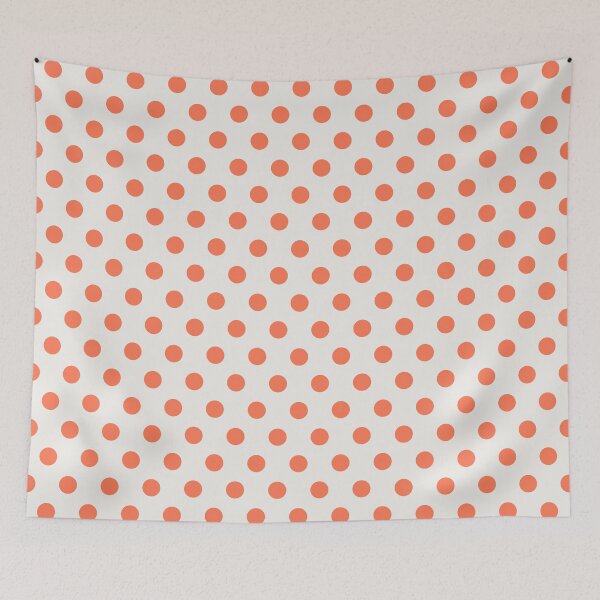 Item preview, Orange and White Polka Dots designed and sold by patterniastudio.