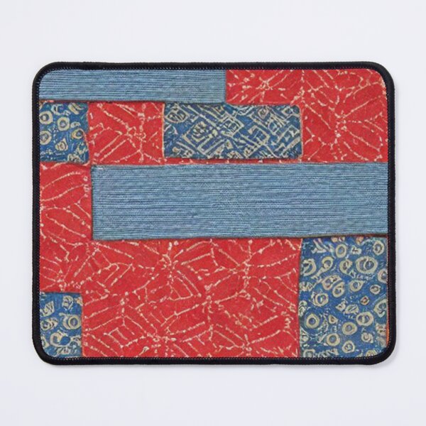 Item preview, boro japanese traditionally inspired patchwork pattern designed and sold by earth-artists.