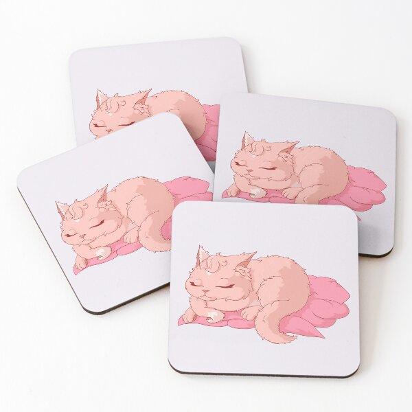 Item preview, Pink Cat Sleeping Beauty designed and sold by TheFoxyWolfShop.