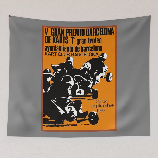 Item preview, 1967 Barcelona Kart Racing Póster designed and sold by retrographics.