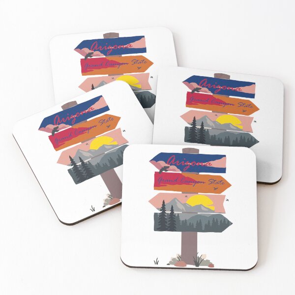 Item preview, Colourful Arizona signpost. The Grand Canyon State. designed and sold by janesg.