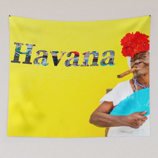 Item preview, Cuban Woman With Cigar And Havana Text designed and sold by Paul Thompson Photography.