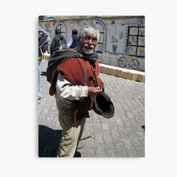 Old Man in Alausí Canvas Print