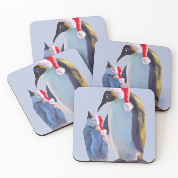 Item preview, Mother and Child Christmas Penguins designed and sold by TheArtCave.